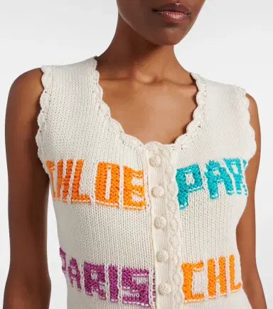 Chloé Chloé Crocheted cotton top | Thumbnail 3