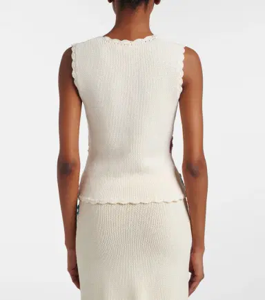 Chloé Chloé Crocheted cotton top | Thumbnail 4
