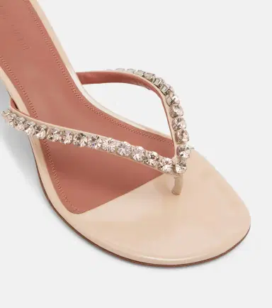 Amina Muaddi Gigi embellished leather thong sandals | Thumbnail 2 Amina Muaddi Gigi embellished leather thong sandals | Thumbnail 2