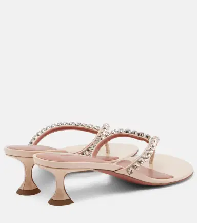 Amina Muaddi Gigi embellished leather thong sandals | Thumbnail 3 Amina Muaddi Gigi embellished leather thong sandals | Thumbnail 3