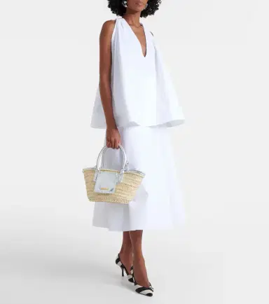 Jacquemus Soli Medium croc-effect raffia basket bag | Thumbnail 5 Jacquemus Soli Medium croc-effect raffia basket bag | Thumbnail 5