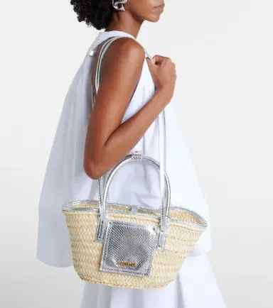 Jacquemus Soli Medium croc-effect raffia basket bag | Thumbnail 6 Jacquemus Soli Medium croc-effect raffia basket bag | Thumbnail 6