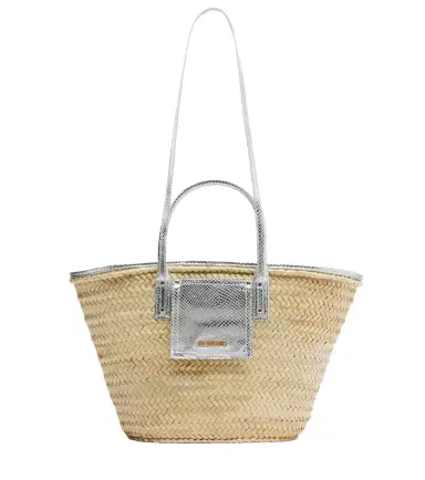 Jacquemus Soli Medium croc-effect raffia basket bag | Thumbnail 1 Jacquemus Soli Medium croc-effect raffia basket bag | Thumbnail 1