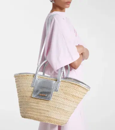 Jacquemus Soli Small croc-effect raffia basket bag | Thumbnail 6 Jacquemus Soli Small croc-effect raffia basket bag | Thumbnail 6
