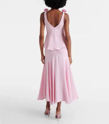 Rodarte Silk crêpe midi skirt | Thumbnail 3
