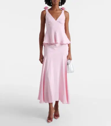Rodarte Silk crêpe midi skirt | Thumbnail 4