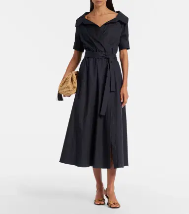 Altuzarra Lydia wrapped denim midi dress | Thumbnail 6 Altuzarra Lydia wrapped denim midi dress | Thumbnail 6