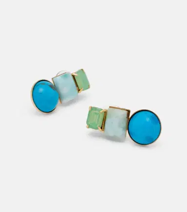 Jennifer Behr Azurine crystal-embellished drop earrings | Thumbnail 2