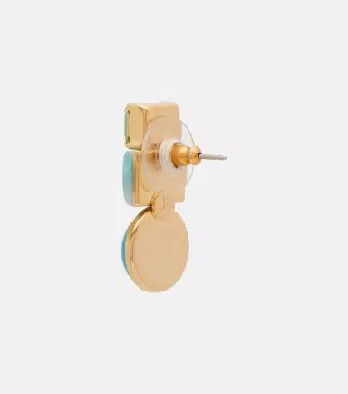 Jennifer Behr Azurine crystal-embellished drop earrings | Thumbnail 3
