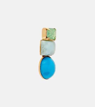 Jennifer Behr Azurine crystal-embellished drop earrings | Thumbnail 4
