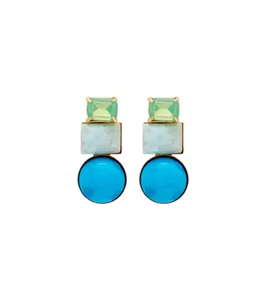 Jennifer Behr Azurine crystal-embellished drop earrings | Thumbnail 1