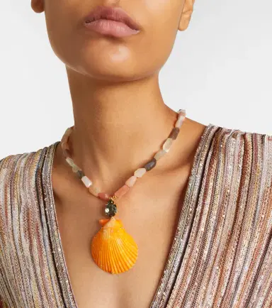 Jennifer Behr Syrena embellished pendant necklace | Thumbnail 4