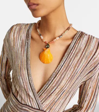 Jennifer Behr Syrena embellished pendant necklace | Thumbnail 5