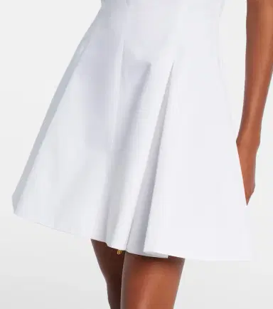 Balmain Ruched cotton poplin minidress | Thumbnail 2