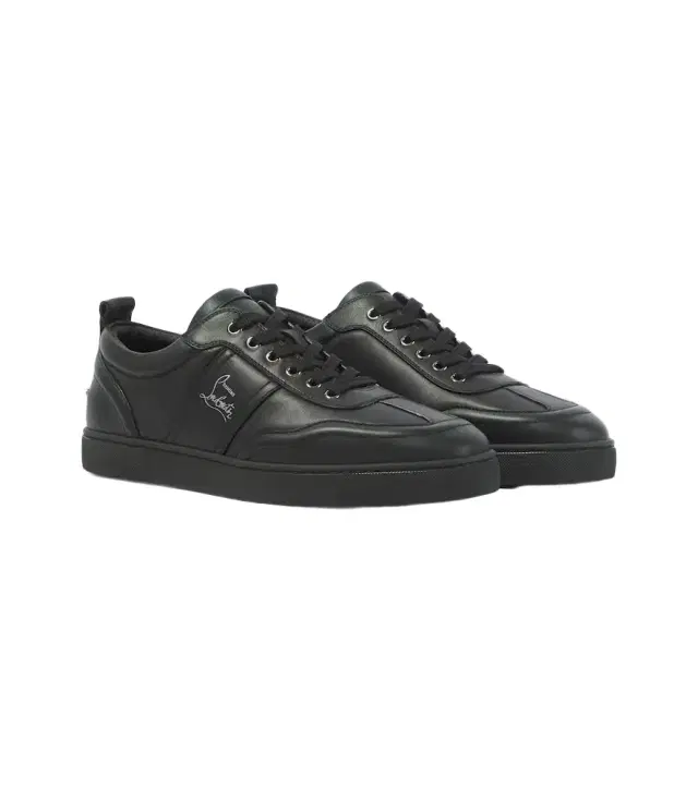Retero logo leather sneakers