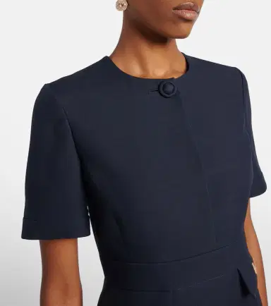 Valentino Crepe Couture VGold midi dress | Thumbnail 4 Valentino Crepe Couture VGold midi dress | Thumbnail 4