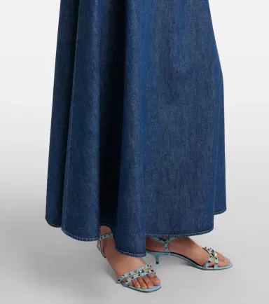 Valentino Chambray midi skirt | Thumbnail 4 Valentino Chambray midi skirt | Thumbnail 4