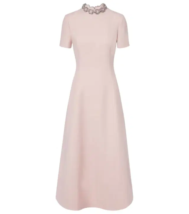 Crepe Couture embellished midi dress