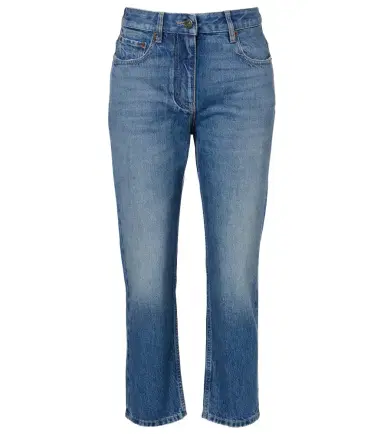 Valentino Cropped faded straight jeans | Thumbnail 1 Valentino Cropped faded straight jeans | Thumbnail 1