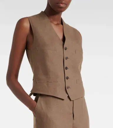 Ralph Lauren Collection Jaiden linen vest | Thumbnail 4 Ralph Lauren Collection Jaiden linen vest | Thumbnail 4