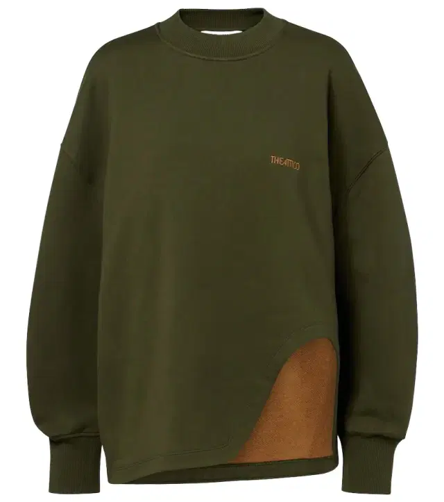 The Attico Oversized cotton jersey sweatshirt