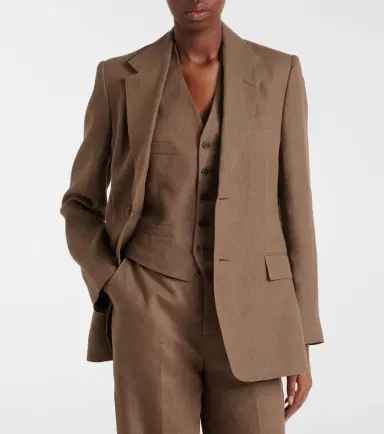 Ralph Lauren Collection Marcy linen blazer | Thumbnail 4 Ralph Lauren Collection Marcy linen blazer | Thumbnail 4