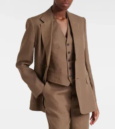 Ralph Lauren Collection Marcy linen blazer | Thumbnail 5 Ralph Lauren Collection Marcy linen blazer | Thumbnail 5