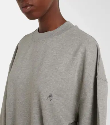 The Attico Oversized draped cotton-blend sweatshirt | Thumbnail 5 The Attico Oversized draped cotton-blend sweatshirt | Thumbnail 5