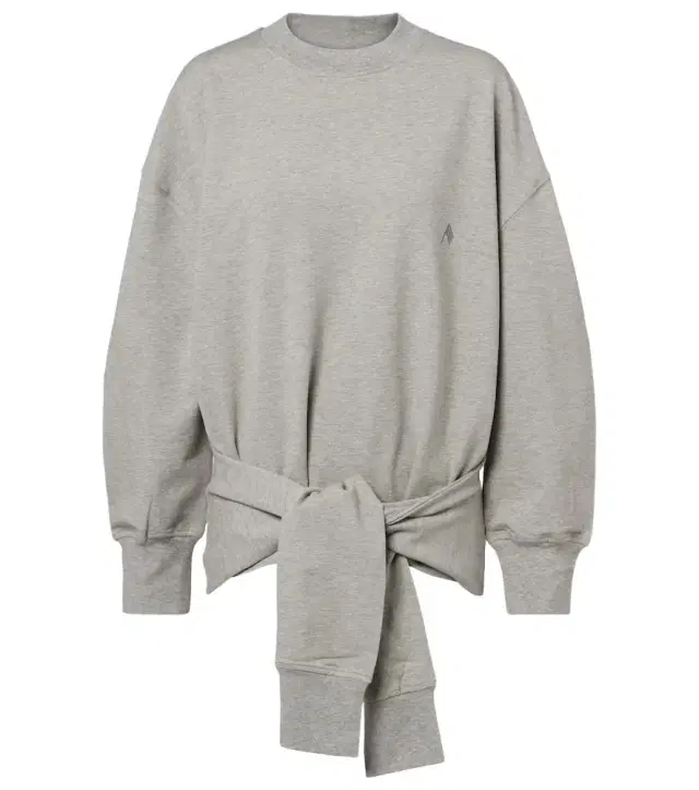 The Attico Oversized draped cotton-blend sweatshirt