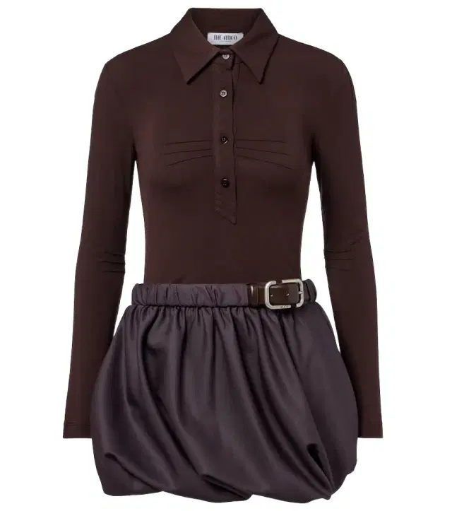 Belted polo dress