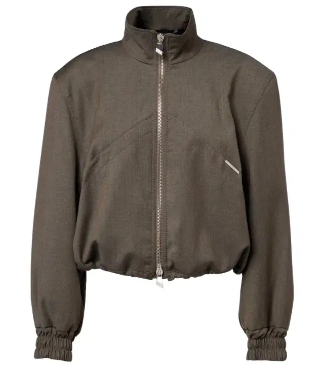 The Attico Virgin wool-blend bomber jacket