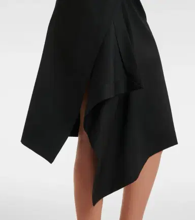 The Attico Asymmetric virgin wool wrap skirt | Thumbnail 2 The Attico Asymmetric virgin wool wrap skirt | Thumbnail 2
