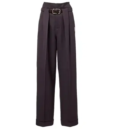 The Attico Pleated virgin wool wide-leg pants | Thumbnail 1 The Attico Pleated virgin wool wide-leg pants | Thumbnail 1