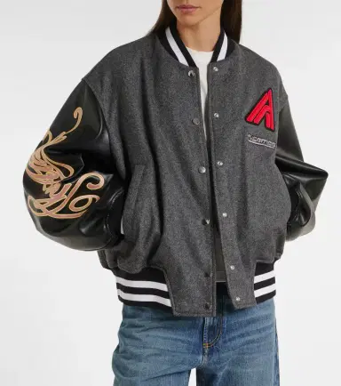 The Attico Wool-blend varsity jacket | Thumbnail 6 The Attico Wool-blend varsity jacket | Thumbnail 6