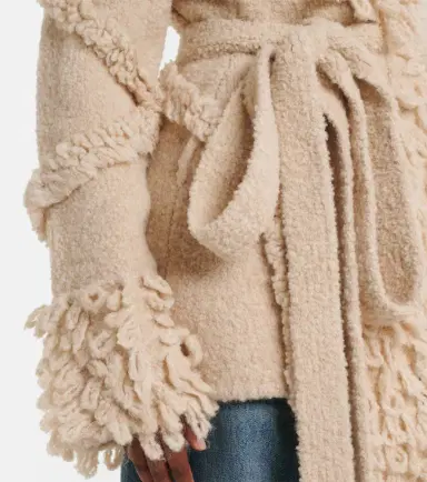 The Attico Fringed wool and cashmere-blend cardigan | Thumbnail 2
