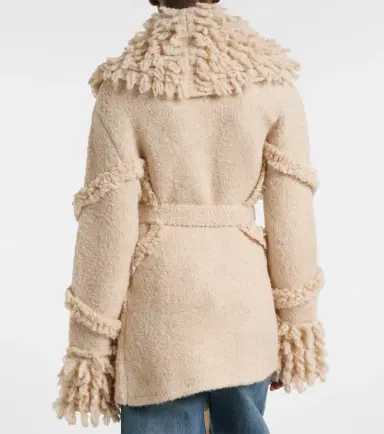 The Attico Fringed wool and cashmere-blend cardigan | Thumbnail 6