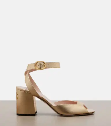 Valentino Garavani Fawcette metallic leather sandals | Thumbnail 2 Valentino Garavani Fawcette metallic leather sandals | Thumbnail 2