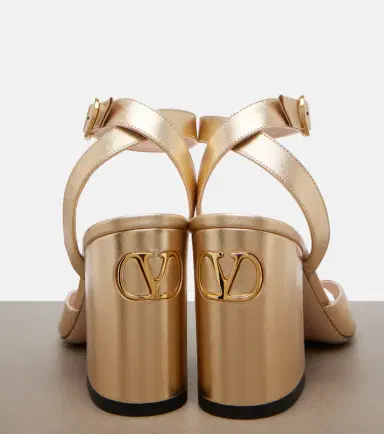 Valentino Garavani Fawcette metallic leather sandals | Thumbnail 4 Valentino Garavani Fawcette metallic leather sandals | Thumbnail 4