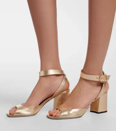 Valentino Garavani Fawcette metallic leather sandals | Thumbnail 5 Valentino Garavani Fawcette metallic leather sandals | Thumbnail 5