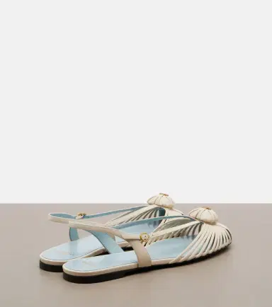 Valentino Garavani Caur Royal leather slingback flats | Thumbnail 2