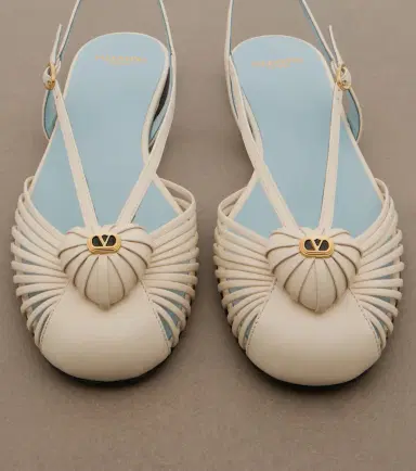 Valentino Garavani Caur Royal leather slingback flats | Thumbnail 3