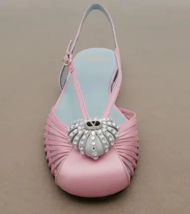 Valentino Garavani Caur Royal satin slingback flats | Thumbnail 3 Valentino Garavani Caur Royal satin slingback flats | Thumbnail 3