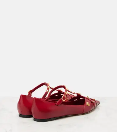 Valentino Garavani Studdy leather ballet flats | Thumbnail 4