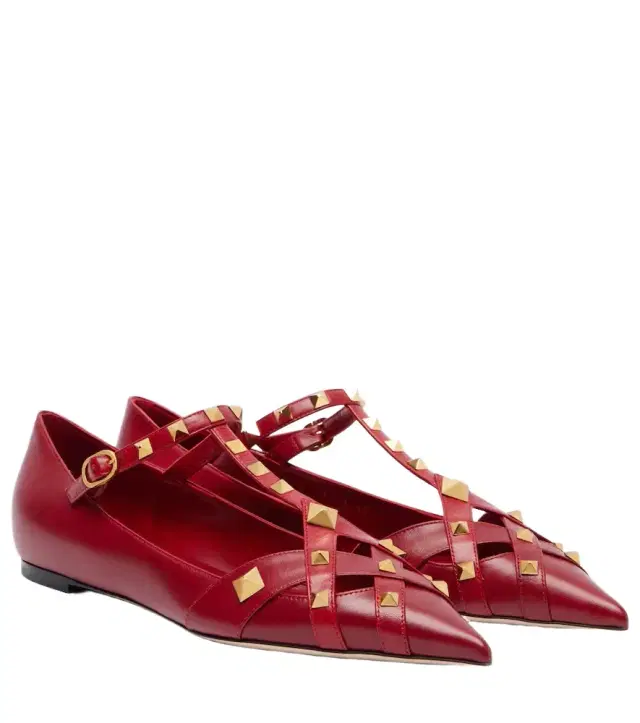 Valentino Garavani Studdy leather ballet flats