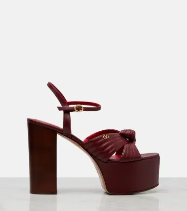 Valentino Garavani Crasher VLogo leather platform sandals | Thumbnail 3 Valentino Garavani Crasher VLogo leather platform sandals | Thumbnail 3