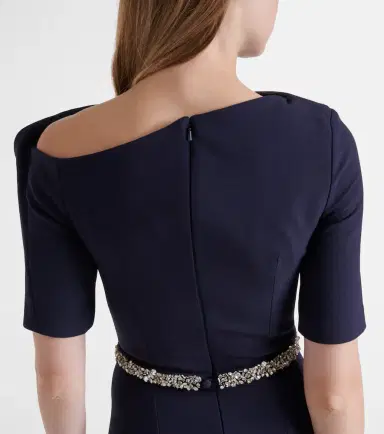 Safiyaa Stephanie embellished draped crêpe gown | Thumbnail 2