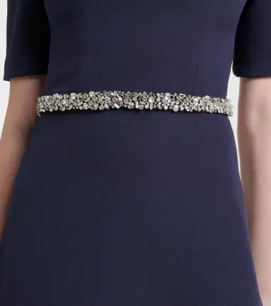 Safiyaa Stephanie embellished draped crêpe gown | Thumbnail 3