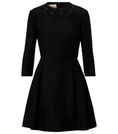 Valentino Crepe Couture embellished minidress | Thumbnail 1