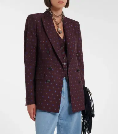 Etro Floral wool and cotton jacquard blazer | Thumbnail 4 Etro Floral wool and cotton jacquard blazer | Thumbnail 4