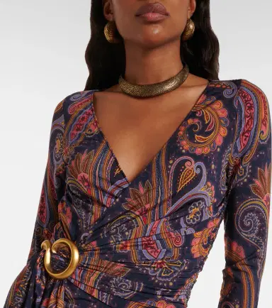 Etro Paisley wrap dress | Thumbnail 2